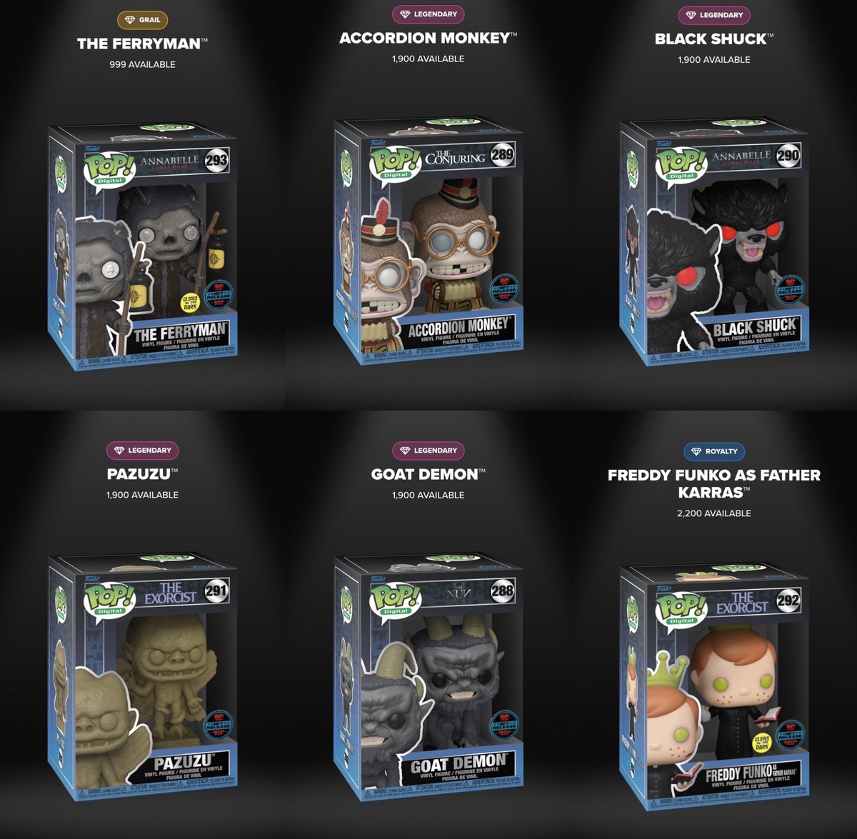 WB Horror x Funko Series 2 is releasing online April 30th, 2024 at 11 AM PT! What are your thoughts on these physical redeemables?

Link: droppp.io/drop/192/wb-ho…

#NFT #WAXP $WAXP #Funko #FunkoPop #FunkoPopVinyl #Pop #PopVinyl #Collectibles #Collectible #FunkoFinderz