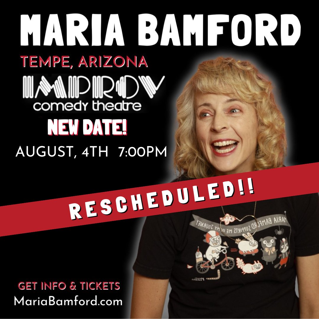 🚨 TEMPE!! Let's try this again!! I'll be at the @tempeimprov on August 4th at 7pm for some rescheduled laughs. 🐿️Gather in the shade of tickets HERE-> tempeimprov.com/shows/243562