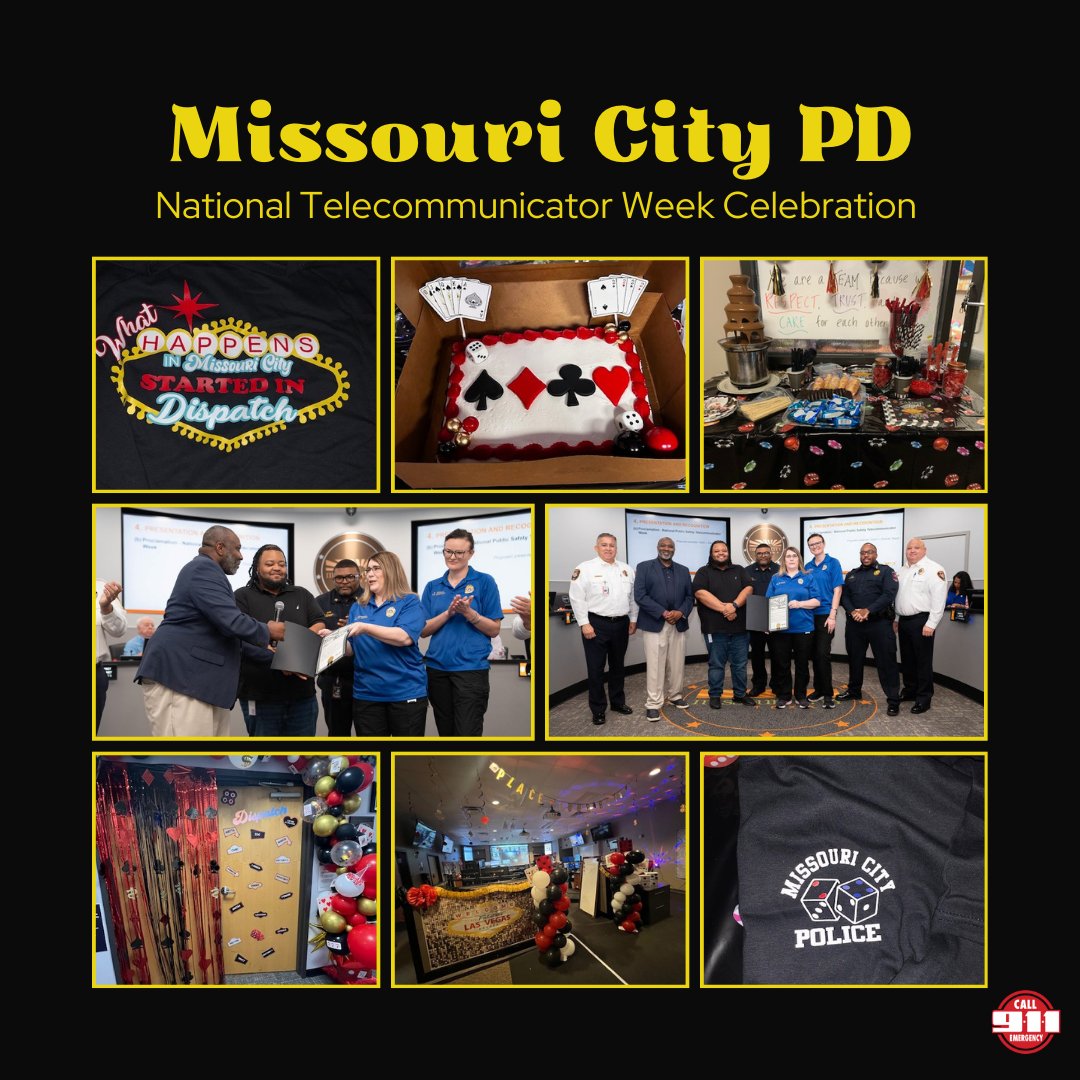 🌟How lucky are the residents of Missouri City to have the unsung heroes of 9-1-1 telecommunicators from the Missouri City Police, swooping in to 'Answer the Call' during life-threatening emergencies. @MissouriCityTX #NPSTW2024