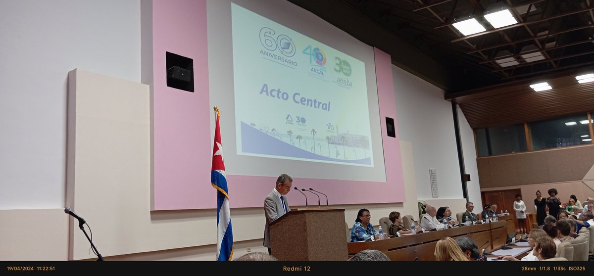 MichelAguiarP's tweet photo. Comienza Acto Central por el Aniversario 30 de @AENTACuba y 61 Aniversario del @IDICT_Cuba. FELICIDADES @ArmandoRguezB @CIGET_Granma @citmacuba @EdMartDiaz @IDICT_Cuba @ https://t.co/YxUc3QRCyc