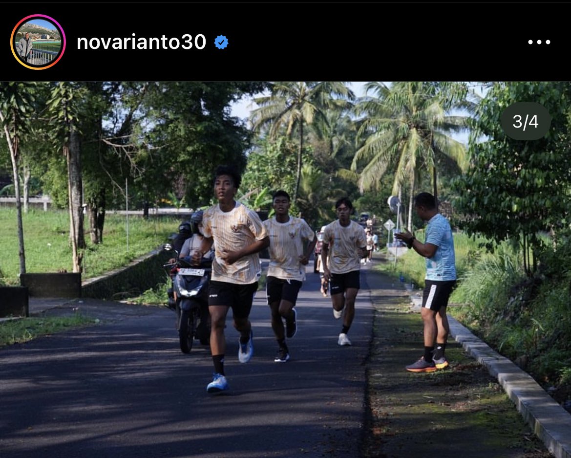 Pelatnas Timnas Indonesia U-17 dibawah asuhan Nova Arianto adakan latihan fisik di Yogyakarta🇮🇩💪