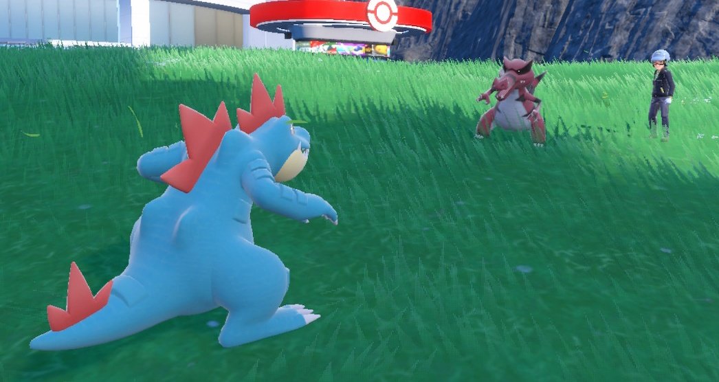 LukeHidron's tweet image. Resolvi ir na porta da liga fazer um picnic pro meu time, ainda batalhamos com um NPC com um #Krookodile no qual meu #Feraligatr mostrou quem manda.

Depois fui ao final da Team Star, e tive que lutar com o diretor e a Penny, batalhas que acho desafiadoras.

#PokemonScarletViolet