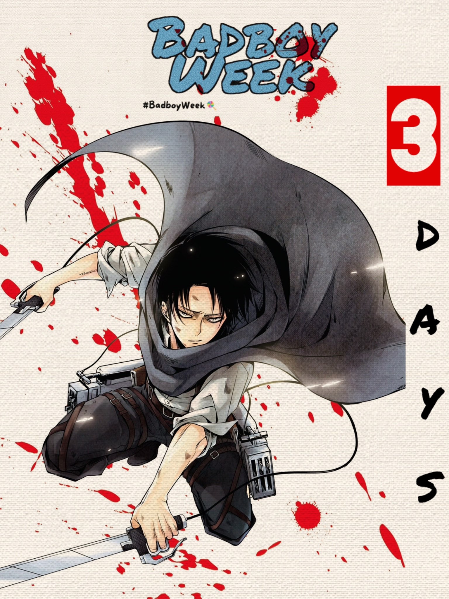Levi Week on X 3 days left for our BadBoyWeek and less than 2 weeks until Levi s Childhood Bad Boy manga chapter release Question of the day What is