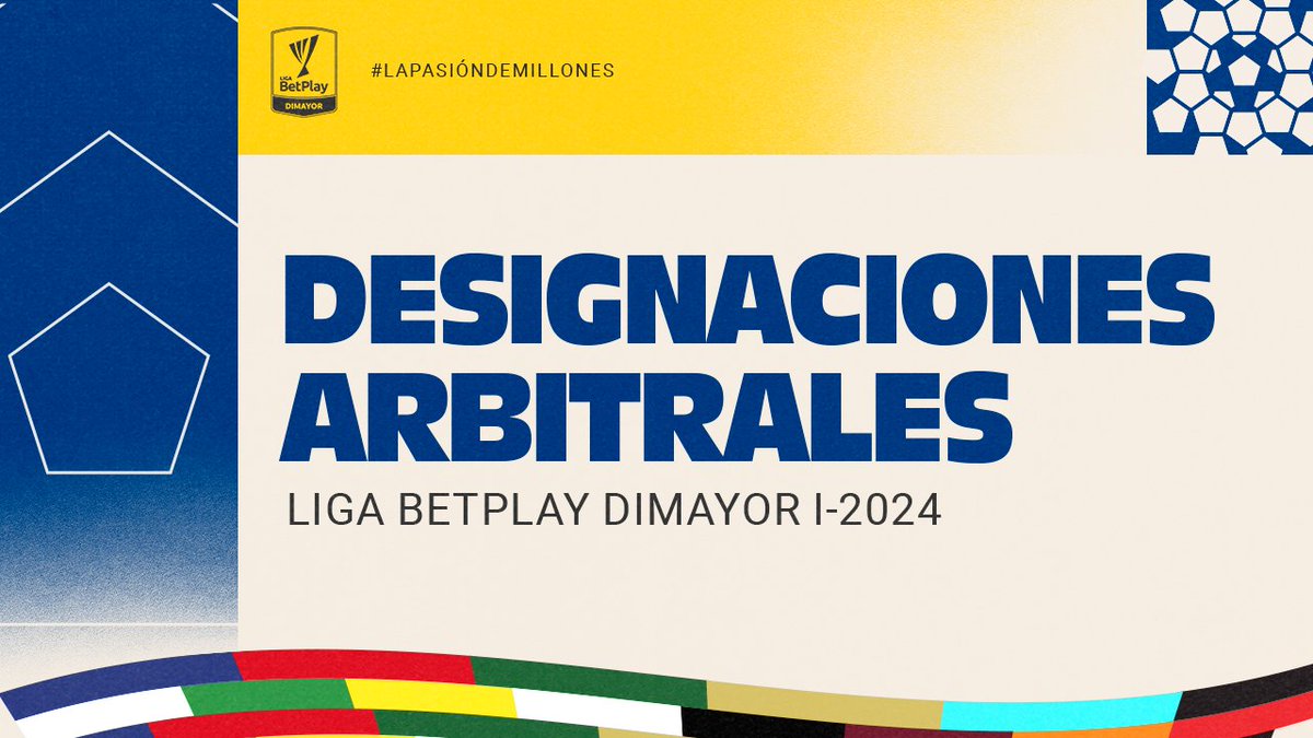 📌 ¡Ya tenemos las designaciones arbitrales de la Fecha 18 de la #LigaBetPlayDIMAYOR I-2024!

Mira la información en: dimayor.com.co/2024/04/design…