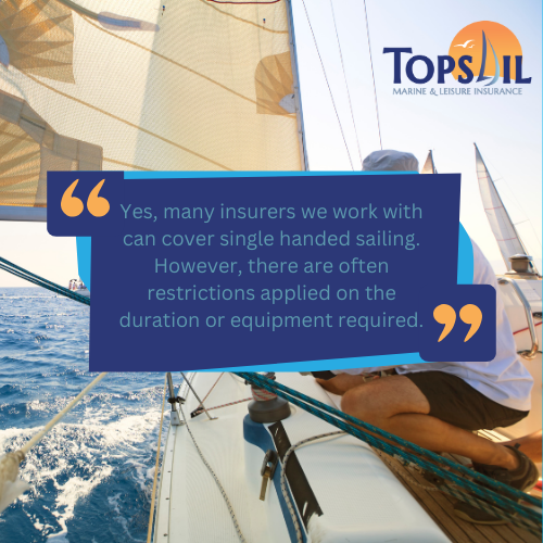 Got an insurance-related question? We'd love to hear it - reach out to us today! 

If you're looking for insurance for single-handed sailing, contact us and we'd be happy to help. #boat #sailing #insurance #FAQ