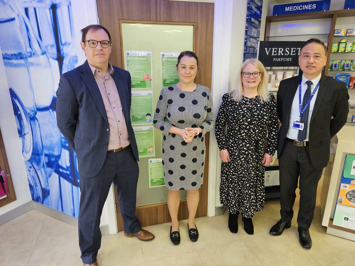 Vicki Roberts (@vickiroberts03) on Twitter photo Yesterday, CPSY and Lo’s Pharmacy. Worsbrough were delighted to host a visit by <a href="/Steph_Peacock/">Stephanie Peacock MP</a>
Steve Lo, Paul Mason & Vicki Roberts discussed the challenges faced by the CP sector.
Stephanie offered to raise some Qus in Parliament so we'll be taking her up on this offer. Yesterday, CPSY and Lo’s Pharmacy. Worsbrough were delighted to host a visit by <a href="/Steph_Peacock/">Stephanie Peacock MP</a>
Steve Lo, Paul Mason & Vicki Roberts discussed the challenges faced by the CP sector.
Stephanie offered to raise some Qus in Parliament so we'll be taking her up on this offer.
