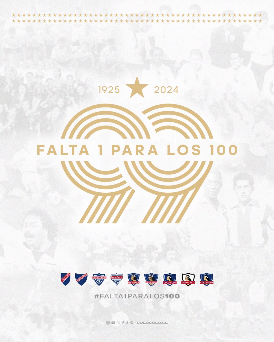 99 y seguimos contando . Felicidades @ColoColo por un nuevo aniversario . El más grande de Chile 🇨🇱