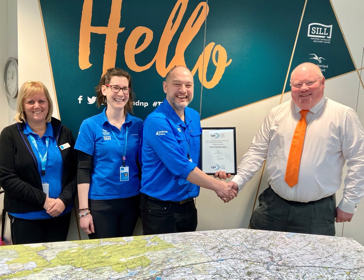 Great to see @TheSillNland National Landscape Discovery Centre team receive their CPT Coach Friendly certificate last week. 

A growing number of places see this status as key for more sustainable tourism.

🗞️more about it: bit.ly/4aM00vX #AccessAllAreas #FeelGoodFriday