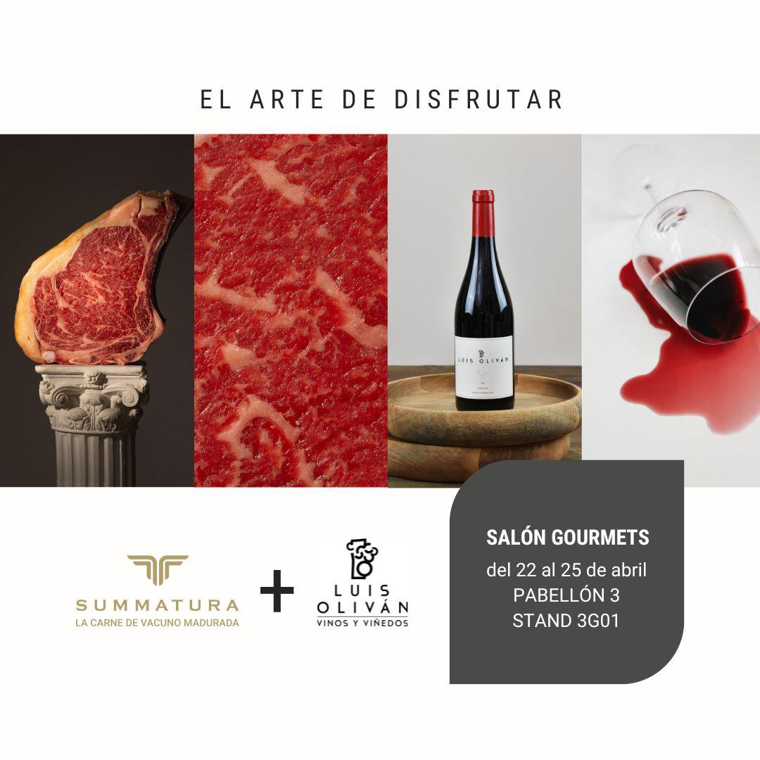 Este año todos los que visitéis Salón Gourmets tendréis la oportunidad de probar los vinos de uno de mis productores favoritos, @LuisOlivan2. Si me buscáis por allí os lo presentaré. 👌😊. Acompañarán degustaciones de carne de vacuno madurada en el Pirineo Aragonés.