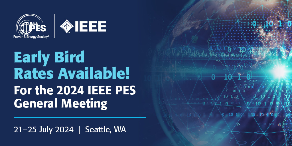 📌 Now Open! Registration for the 2024 @ieeepesgm, 21 - 25 July in Seattle, Washington. Early bird rates are available! ▶️ bit.ly/3wE2XiV ... #ieeepes #ieeepesgm #powerengineering #electricalengineering