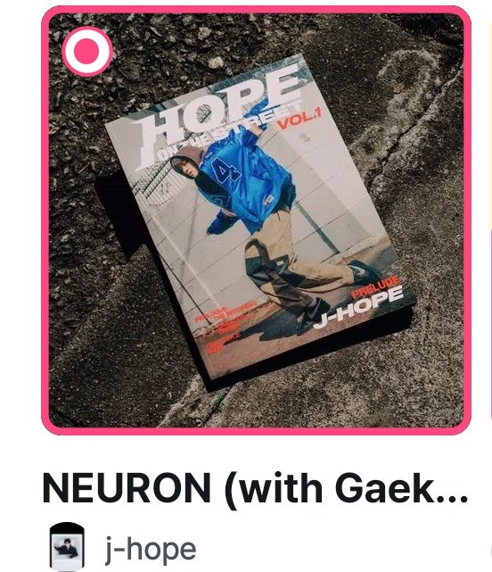 🗳️M COUNTDOWN✨アプリ事前投票～4/22 23:59反映10% #NEURON (with Gaeko & YOON MIRAE) #JHOPE 🔗mnetplus.world/community/vote… 登録・ログイン ✅[投票する] ✅どちらか選択 ✅下へ 規約同意 ✅[投票する] ✅1日1回 ⚠️🇯🇵Spotify,Apple(音源50％内)MVやショート(SNS15%) 集計明日4/21〆