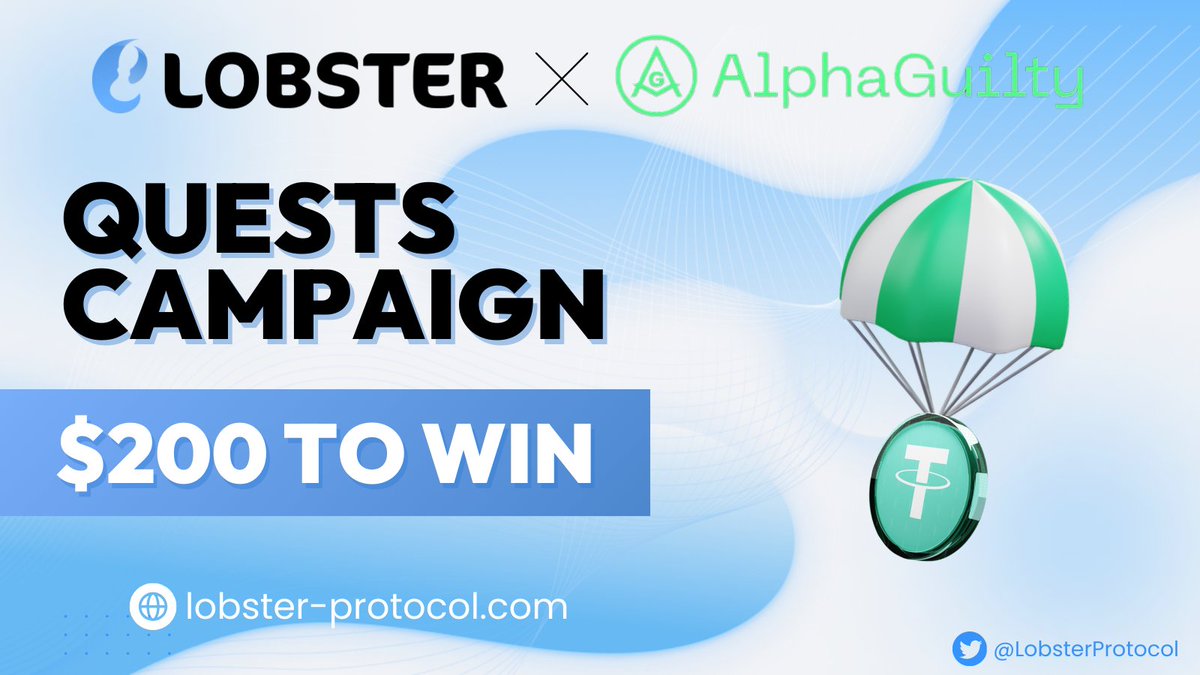 Our campaign on @qappi_official (formerly Alpha Guilty) is still live! Complete the quests to have a chance to share a $200 prize pool! 🚀 The campaign ends on the 30th of April! 📅 🔗 alphaguilty.io/quest/lobster-…