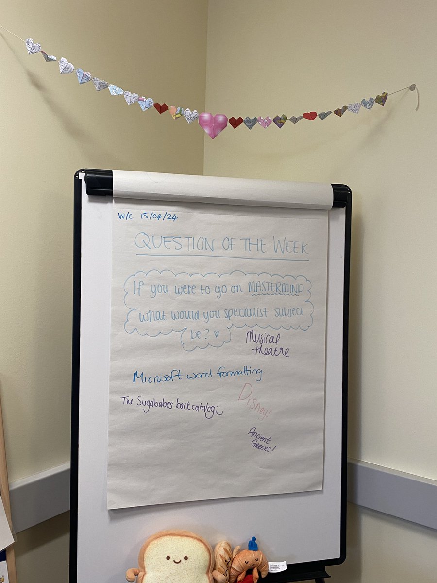 🌟 Wellbeing corner-#questionoftheweek 
If you were to go on #mastermind what would your specialist subject be❓🤔