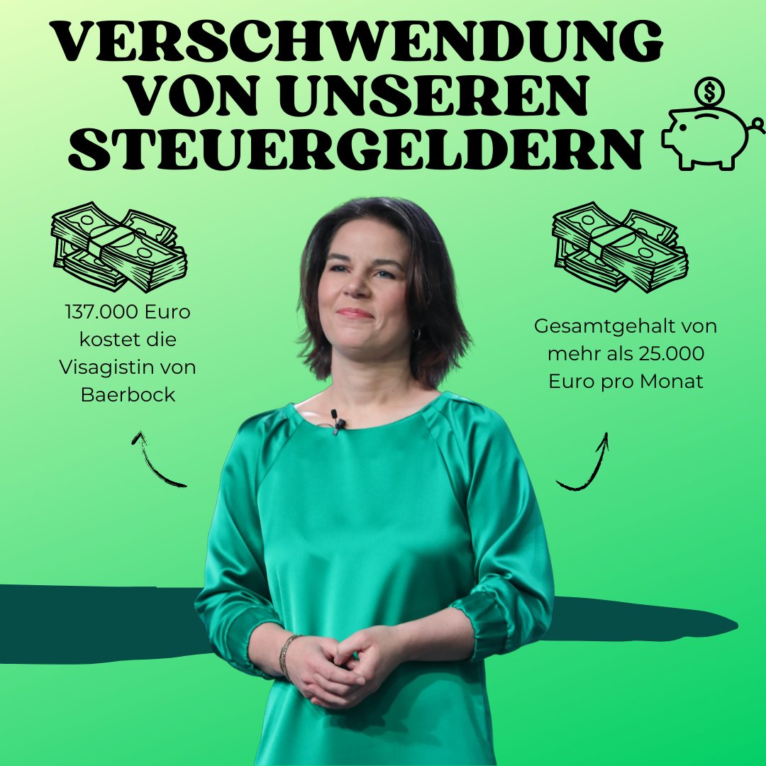 Wahnsinnige Steuergeldverschwendung für Frau Baerbock!!!!🤑🤯🤬

#nurnochafd #grüneneindanke #baerbock #ampel #cdu #spd #fdp #wagenknecht #afd #steuergeld #Steuergeldverschwendung