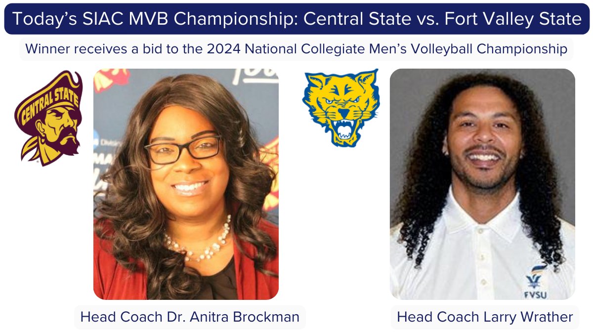 Today marks another growth point in men’s volleyball. The winner of @TheSIAC Championship final at 1pm between @Go_Marauders and @FVSUAthletics receives the league’s first-ever bid to the NCAA MVB Championship! thesiac.com/tournaments/?i… #WeAreAVCA #SIACMVB #NCAAMVB