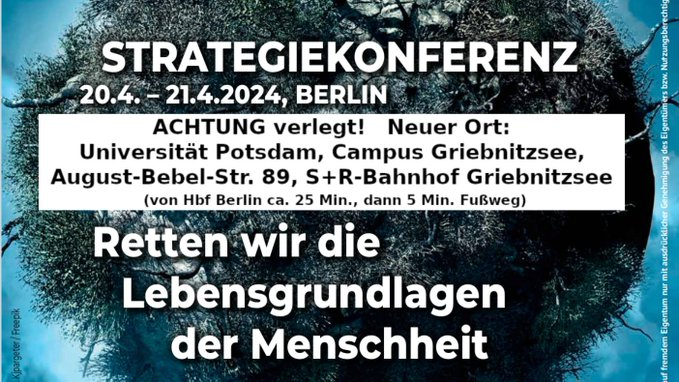 Umwelt-#Strategiekonferenz in #Potsdam http://umweltstrategiekonferenz.orgVon Tierschutzpartei über ÖDP bis zur MLPD - vom Bergarbeiter bis zum Professor Streitbare Debatten: Sozialismus oder Systemerhalt?  Symbolische  Aktionen und aktiver Widerstand... Bis morgen in Potsdam!