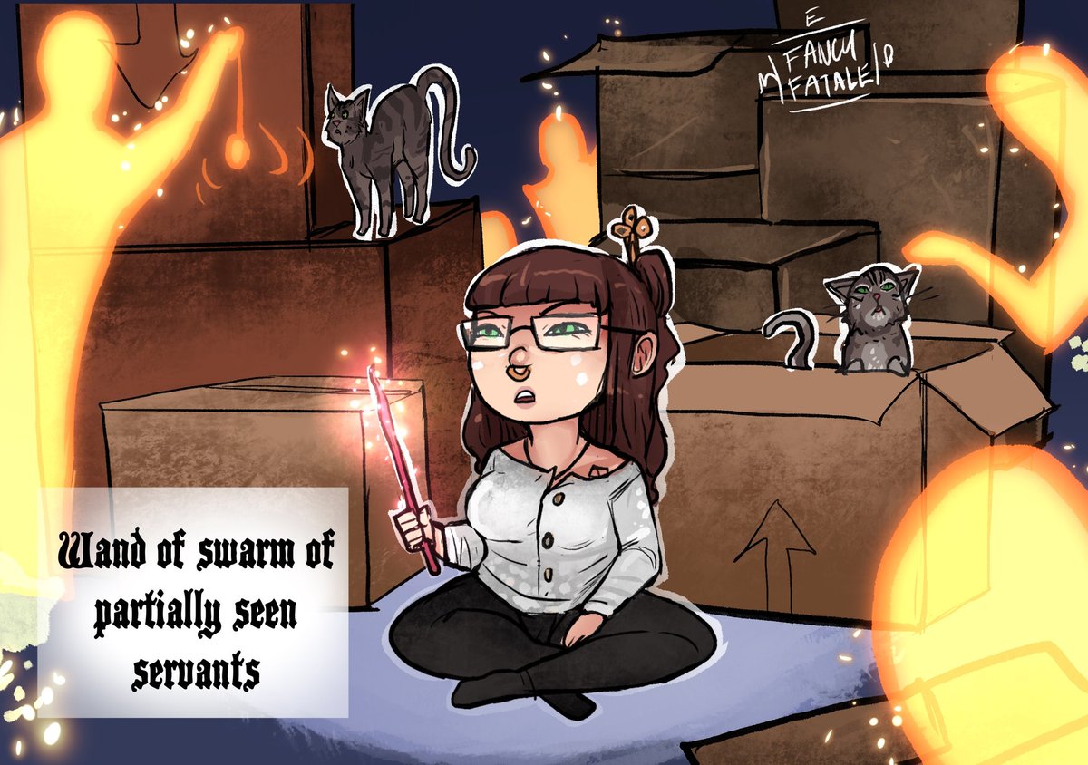 FancyFatale's tweet photo. Been moving for a past week and a half. Production has slowed a little bit but youtube videos in my new home and pages in the queue as well as tarot cards are on their way! 

If you feel so inclined any support is appreciated, sharing posts, joining my patreon.

#dnd #comic #art https://t.co/5RMlGR0PG7