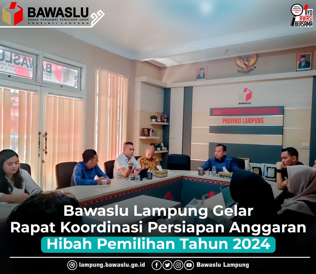 Bawaslu Lampung telah melaksanakan Rapat Koordinasi guna Persiapan Anggaran Hibah Pemilihan Tahun 2024 pada hari Kamis (18/04). 

Selengkapnya : lampung.bawaslu.go.id/bawaslu-lampun…

#AyoAwasiBersama
#KawalHakPilih
#BawasluRI
#BawasluLampung
----------------------------------