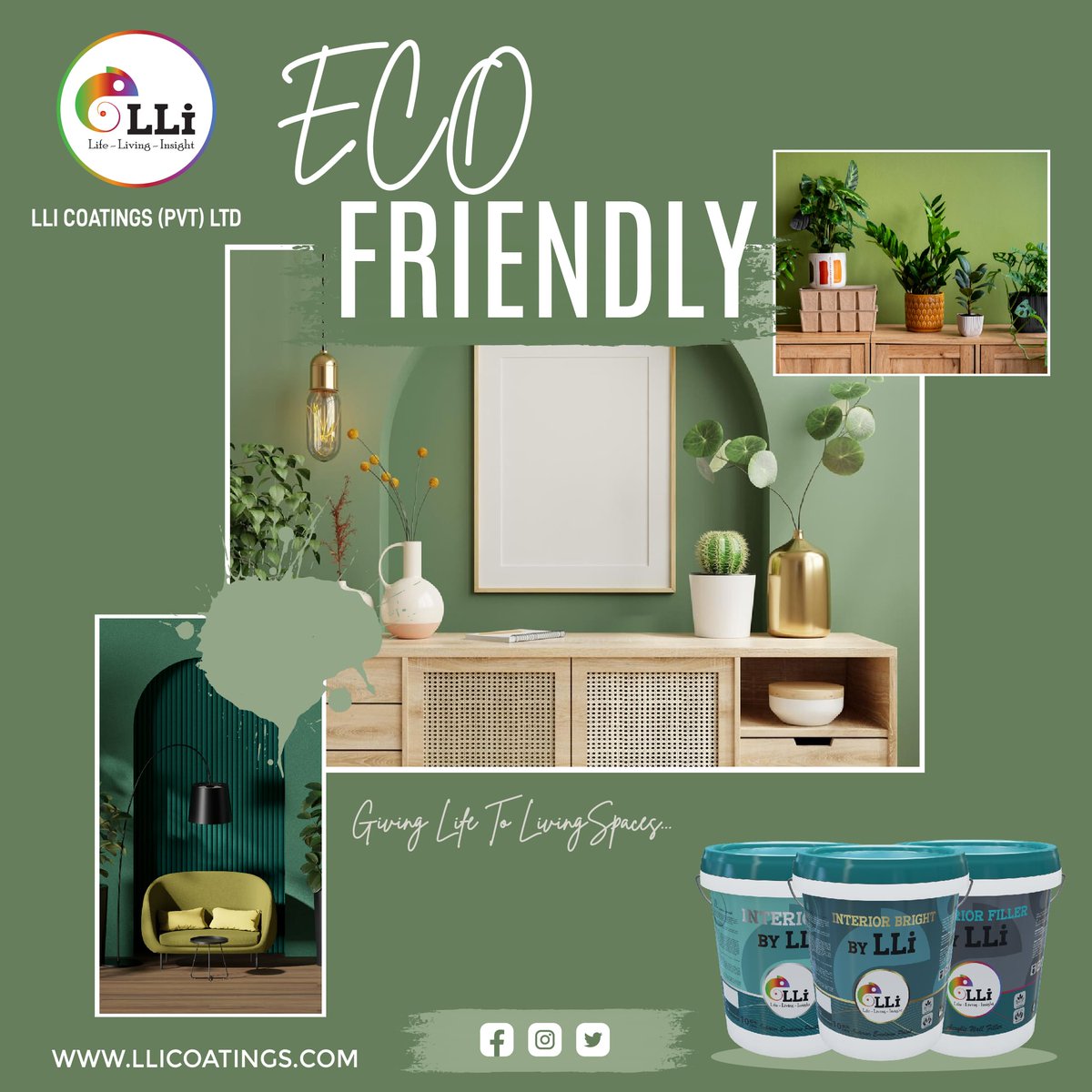 Eco Friendly Coatings by LLI... ♻️
#ecofriendly #LLIcoatings #durablewallpaints #affordablepaint #emulsionpaint #HighQualityPaint #interiorpaints #waterbasedpaint #wallpaints #paintmanufacturer #housepaint #paintingtips #homepainting