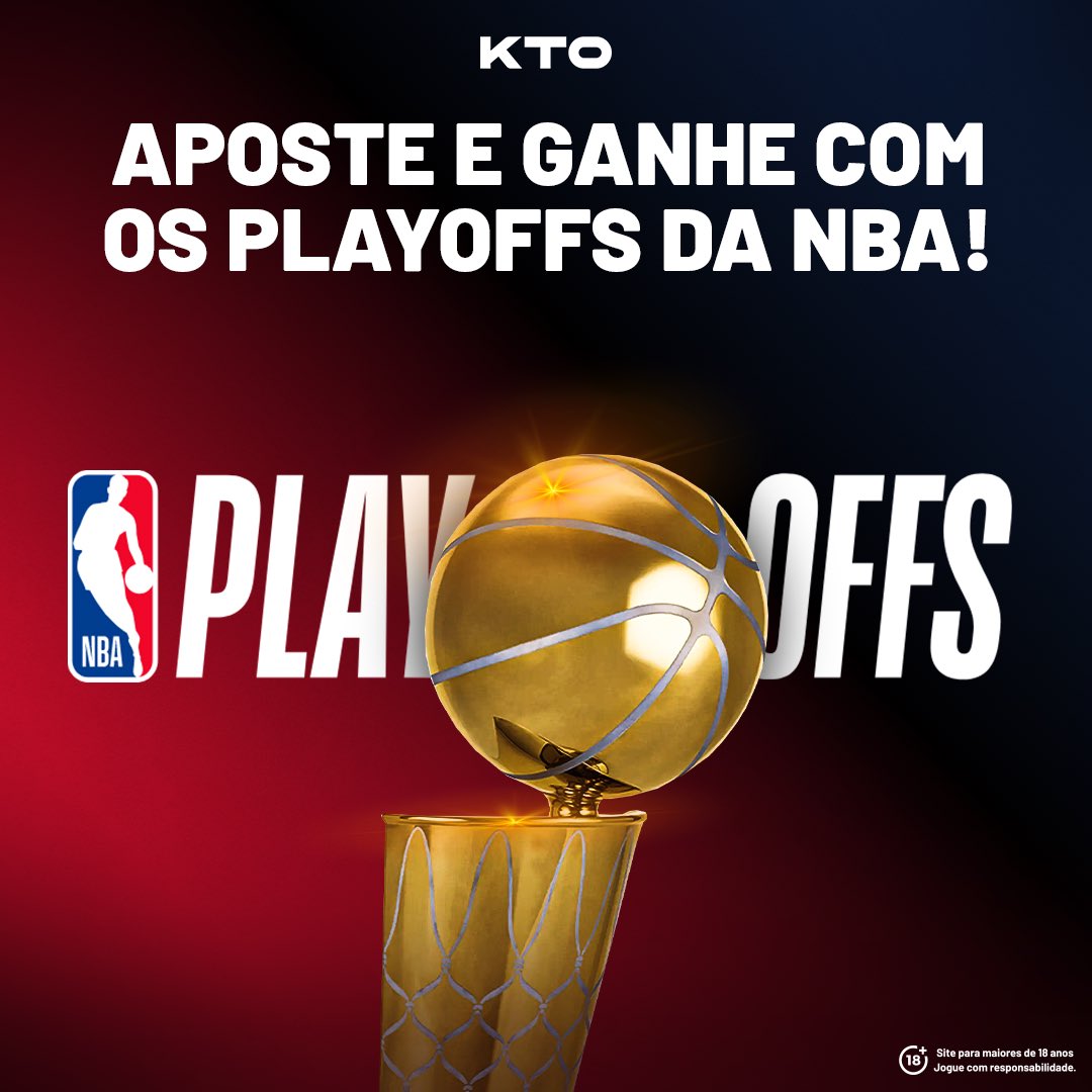 🏀 APOSTA GRÁTIS NA NBA 🏀 Aproveita 👉 bit.ly/KTOTTPROMO Hoje ainda tem decisões no play-in da NBA, mas a KTO se adiantou e lançou a promo dos playoffs para vocês! 🤑 ▪️ Como funciona? Aposte, pelo menos, R$ 50, com odd mínima de 2.0 na NBA até o dia 28/04, às 23h59