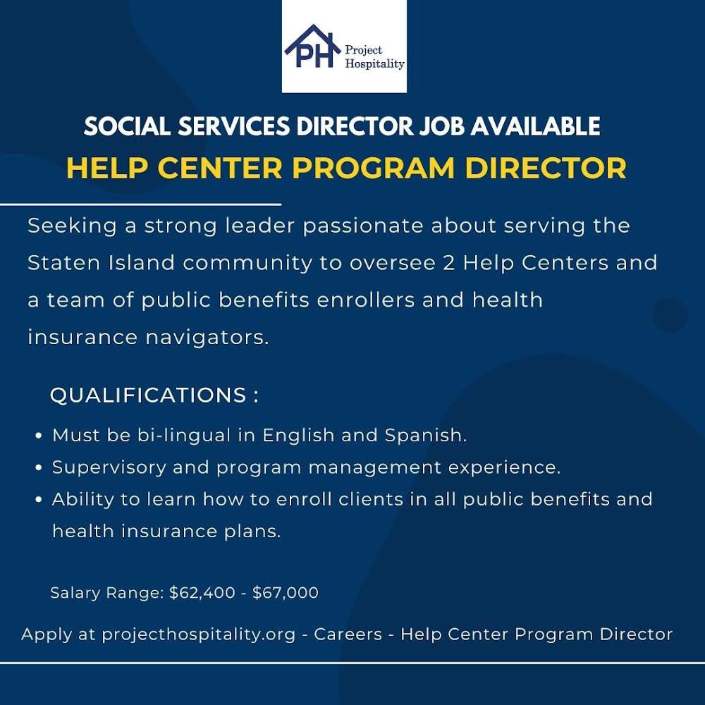 Are you passionate about making a positive impact? Join our team at PH and lead the charge in creating meaningful change in our community! #SocialServices #SocialServiceCareer #ProjectHospitality