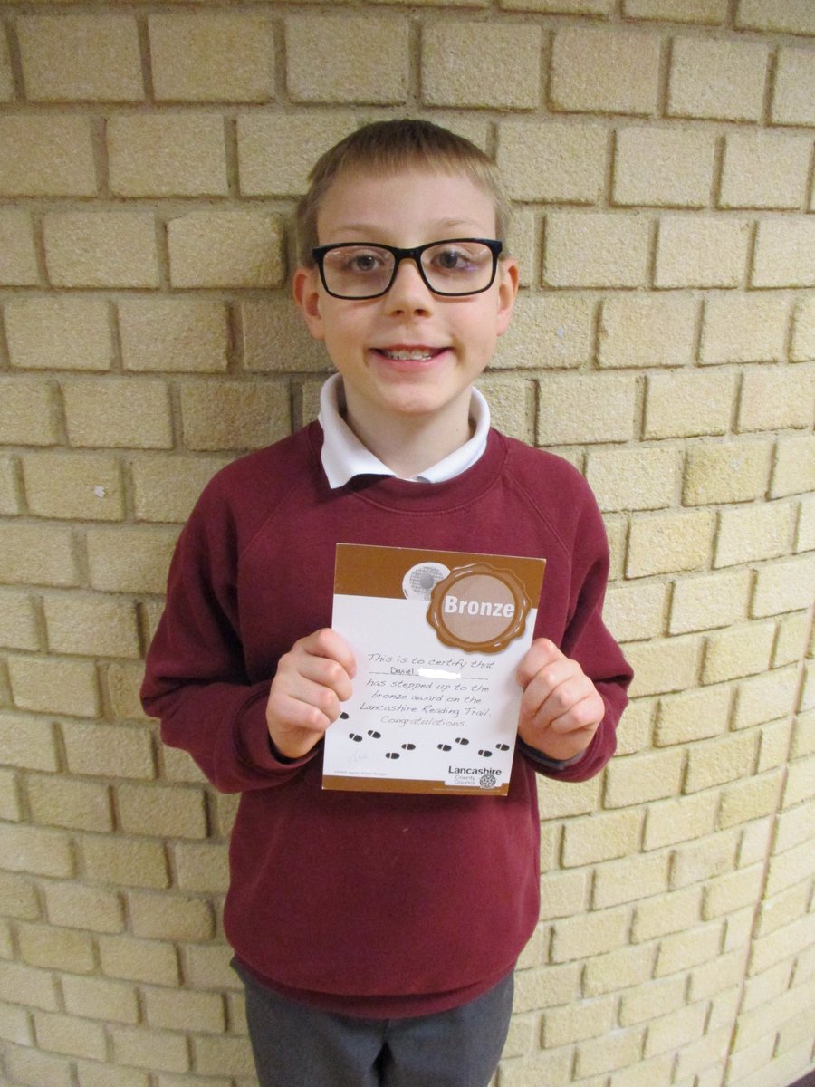 LancsLibraries's tweet image. Daniel from #BarnoldswickLibrary joined Lancashire Reading Trail after a school visit and has raced to his Bronze award.  
He loves Andy Griffiths Treehouse Tales series 
Well done Daniel! 
Start your trail here lancashire.gov.uk/libraries-and-……
#LancsReadingTrail