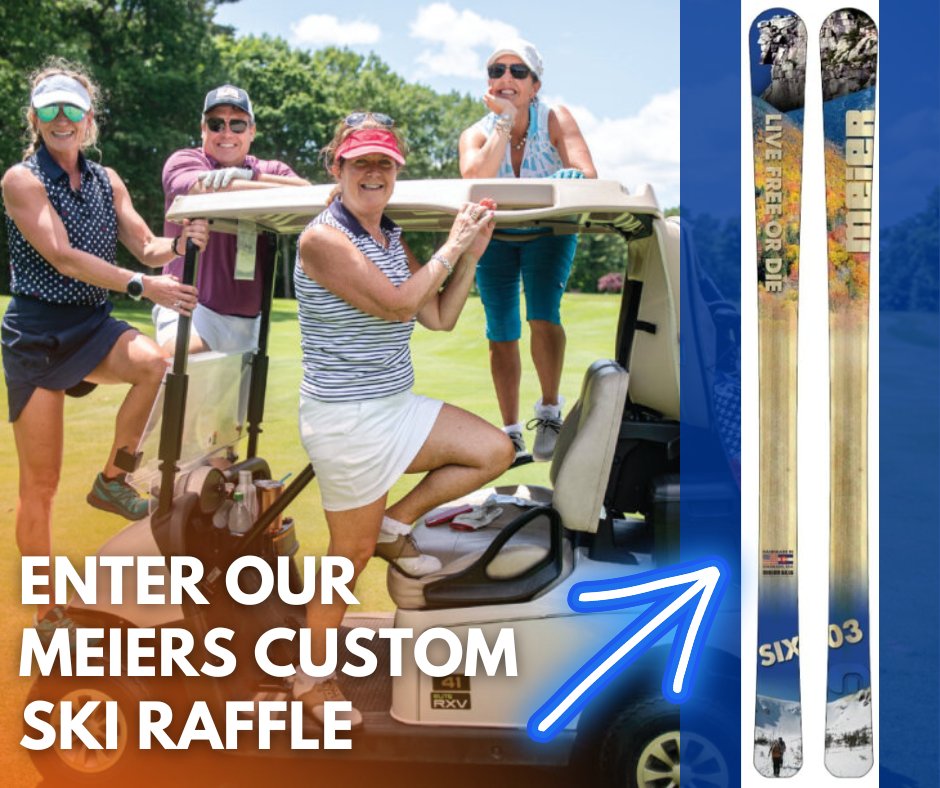 What better way to show your UNH pride than by carving up the slopes with these custom NH skis! Enter the 48th Annual Wildcat Classic Golf Tournament raffle today for a pair of high-performance custom skis by Meier Skis. Click for all the specific details: unh.me/3Q419qj