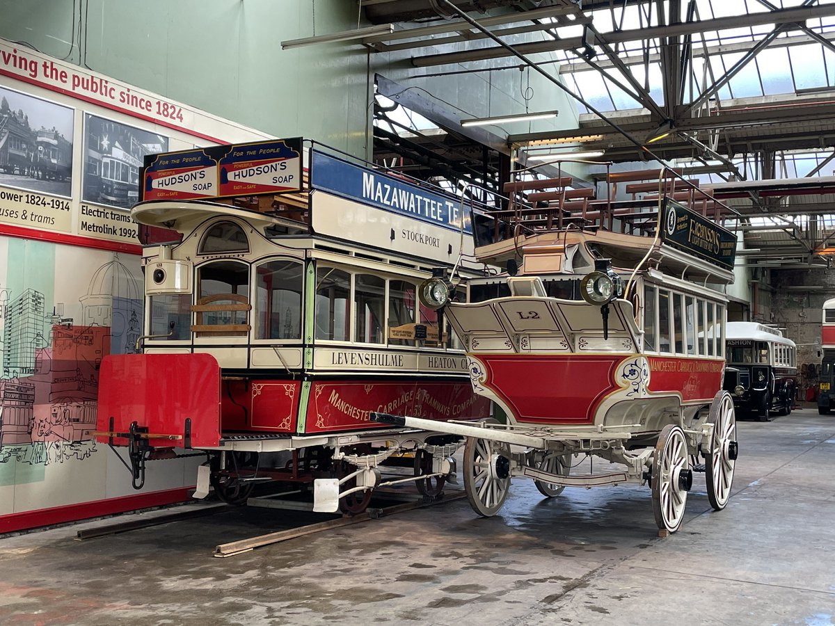 Now, isn’t THAT a sight for sore eyes…? Thank you to our lovely friends at @HeatonParkTram #200YearsOfBuses