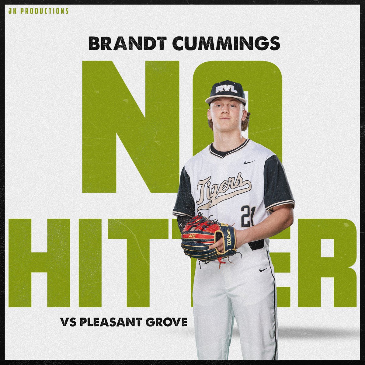 .<a href="/BrandtCummings/">Brandt Cummings</a> threw his first No Hitter of his career and the first for the Golden Tigers this season last night in game 2! 

5 IP
0 Hits
0 BB
1 HBP
12 K’s

#GoldStandard
