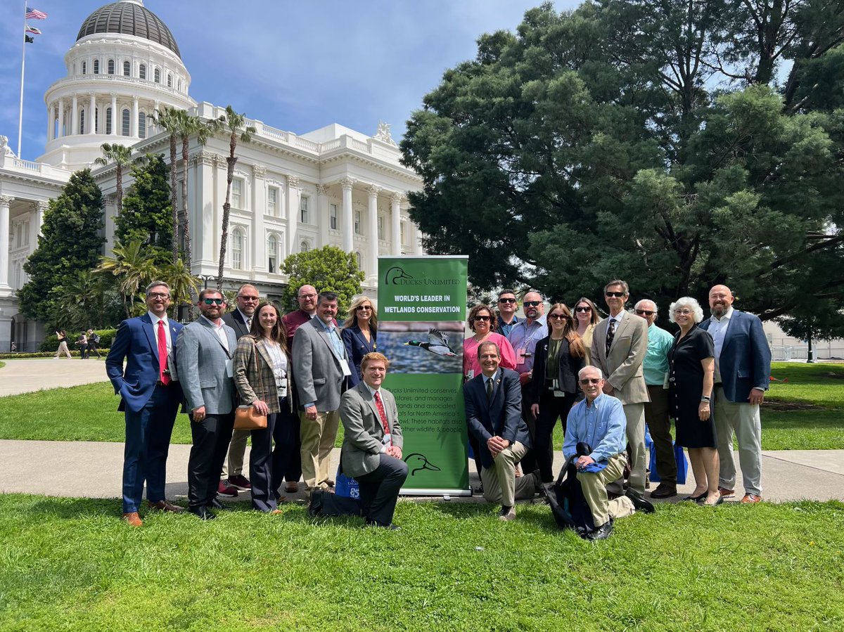 Thank you to the dozens of Ducks Unlimited volunteers and staff who joined us in Sacramento for our California Advocacy Day! We educated state legislators on the multitude of benefits wetlands provide and the importance of a climate resilience bond in CA. #DuckPolicy