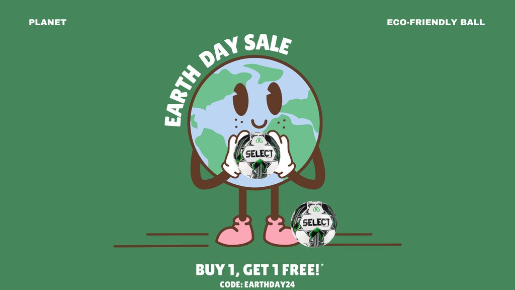 Buy one Planet ball, get one Planet ball free! ⁠ ⁠ 1. Add both balls to your cart 2. Use code EARTHDAY24 during checkout ⁠ Each Planet ball is made from recycled PET bottles & natural latex which reduces the environmental impact of the ball.⁠ ⁠ #earthday #selectsport