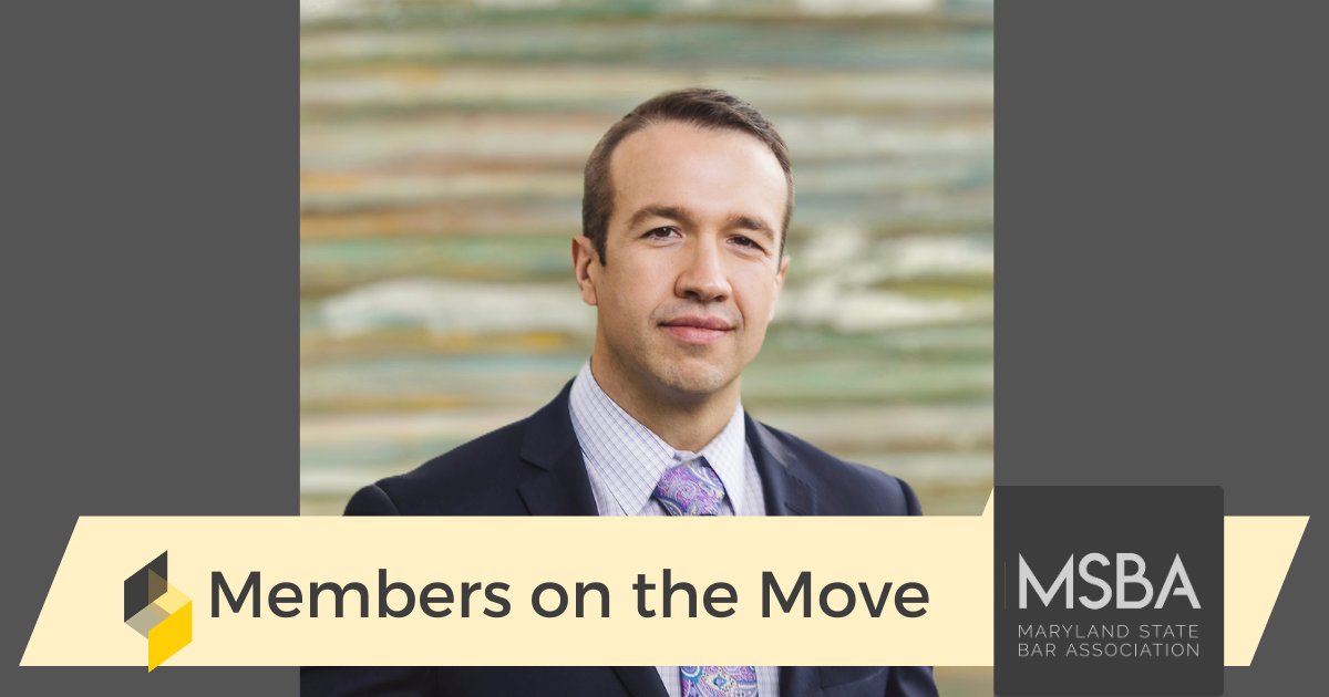 Every month MSBA celebrates #membersonthemove —  Jake Polivka, a Towson-based attorney specializing in estate and trust planning and estate administration, recently joined HWK Law Group.  Check out all our members on the move here→ msbastaging.imiscloud.com/site/content/N…