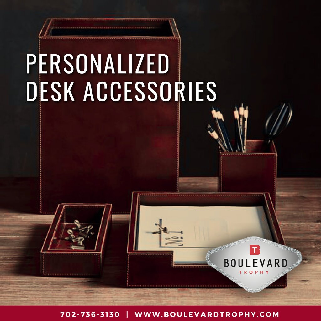 Really make your desk yours with personalized desk accessories. No more arguing with Karen about your missing pens, when your name is on them!
🏆
#trophy #engravings #awards #boulevardtrophy #Trophystore #Customawards #custom #gifts #pens #lasvegas #vegas #UNLV