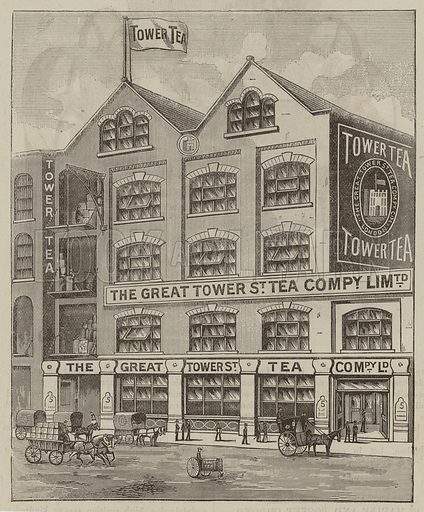 It's #NationalTeaDay! ☕️ Tea was a vital provision on Discovery's many expeditions. On Captain Scott's 1901 Expedition alone, over 2,000lb of tea was taken to the Antarctic. Some of this tea was from Tower Tea Ltd, London, seen in this illustration sourced from Look and Learn.