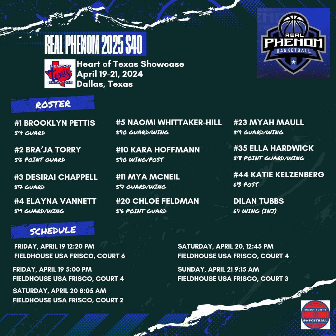 Real Phenom 2025 Lark (@reallark2025) on Twitter photo Coaches come check us out in Frisco Texas ! <a href="/RealPhenomHoops/">Real Phenom</a> <a href="/RealLark2025/">Real Phenom 2025 Lark</a> <a href="/SelectEventsBB/">Select Events Basketball</a> <a href="/PRO16G/">NXTPRO Girls League</a> very Talented team 💪🏾!!!! Coaches come check us out in Frisco Texas ! <a href="/RealPhenomHoops/">Real Phenom</a> <a href="/RealLark2025/">Real Phenom 2025 Lark</a> <a href="/SelectEventsBB/">Select Events Basketball</a> <a href="/PRO16G/">NXTPRO Girls League</a> very Talented team 💪🏾!!!!