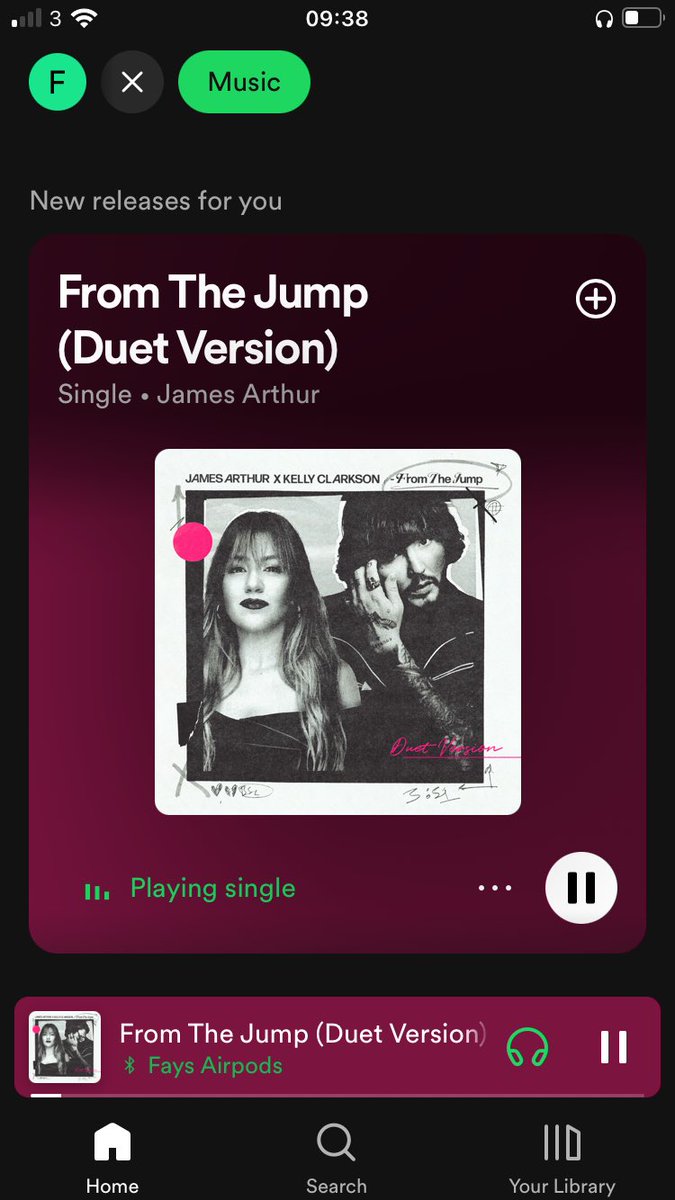 #NewMusicFriday #TheJump has come round again an amazing duet Song/Tune from ⁦@JamesArthur23⁩ & ⁦@kellyclarkson⁩ Streaming on all platforms Thank you JA 👏👏🎼🎤🎸🥰
