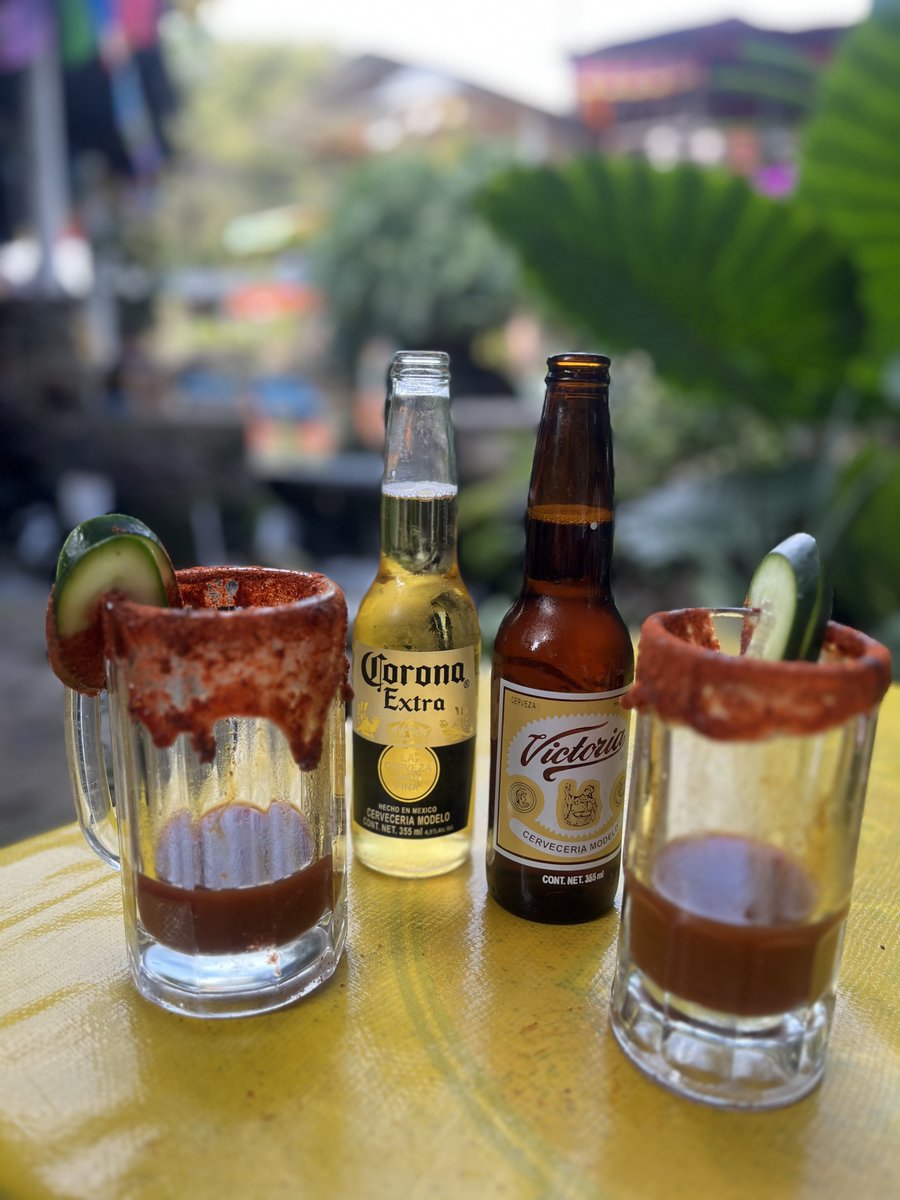 🍻 Micheladas have to be THE most refreshing drinks on a hot day. Gracias #Mexico, for sharing this refreshing drink with the world. Do you prefer it classic lime or with clamato? 🇲🇽 

#micheladas #CieloRojo #cerveza #MexicanBeer #lifeinmexico #cheerstothat