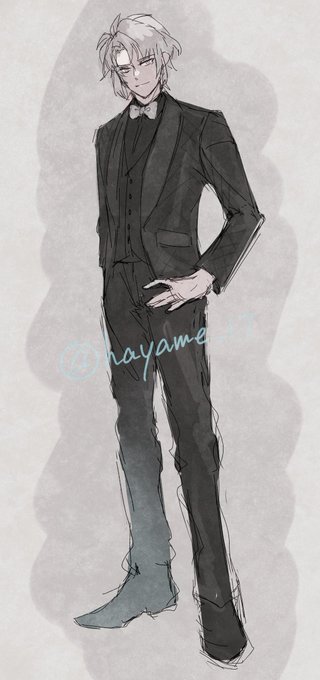 「black suit solo」 illustration images(Latest)