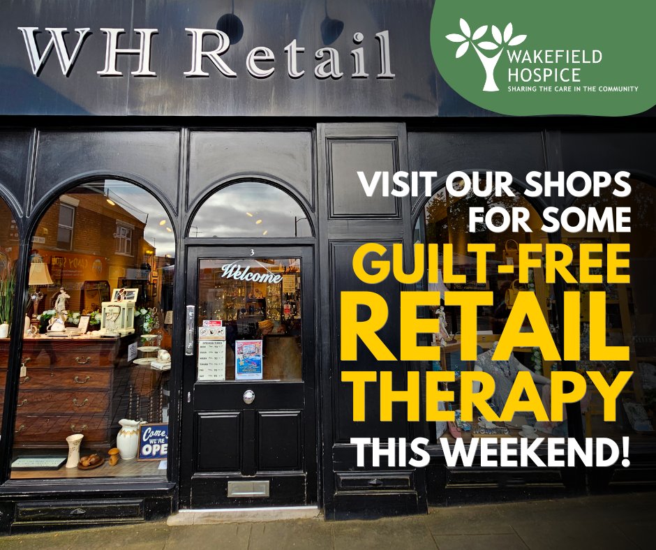 The weekend is almost here! 🥳 If you are overdue a spot of retail therapy, why not head to our fabulous WH Retail shops tomorrow located across #Ossett, #Horbury and #Wakefield city centre! Whether shopping for holiday clothes, toys to keep the kids entertained, new furniture