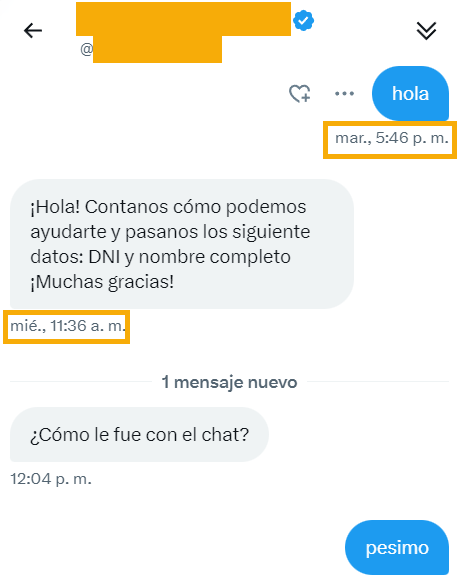 Esto es lo que pasa cuando tu empresa vende servicios 24x7 pero trabajas 5x6 (ni siquiera 8).
CEOs de empresas, fintech y billeteras: mejoren sus servicios de soporte y dejen de pagarle a su CM para mentir, pasen menos tiempo "figurando" en Twt y respondan a sus clientes.