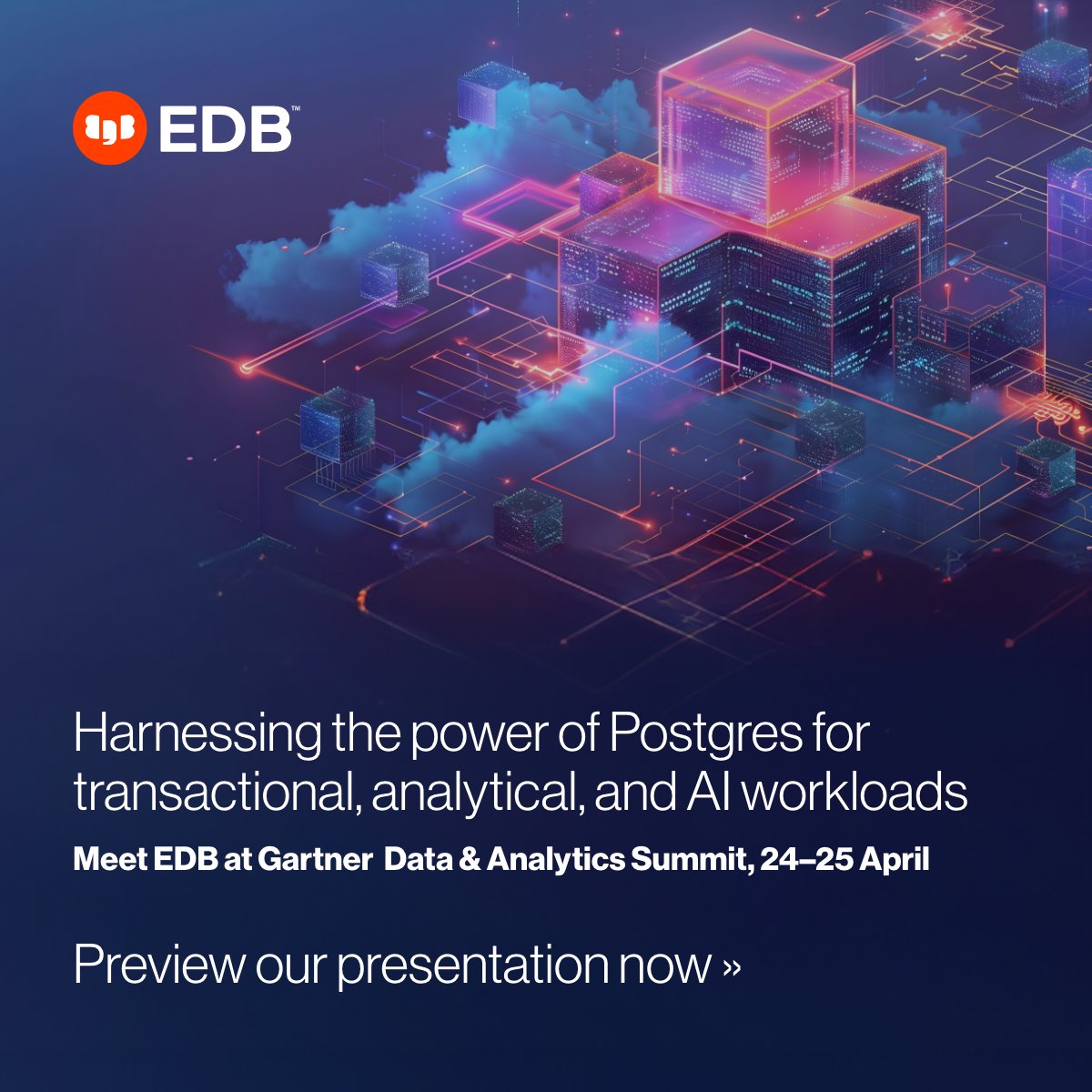 The best companies are digitally transforming 2.5X faster than their competitors. #Postgres is uniquely poised to deliver. Join EDB at @Gartner_inc Data and Analytics Summit in Mumbai. Sneak preview here ➡️ bit.ly/3TXVvqM #data #AI #analytics #b2b #postgresql #database