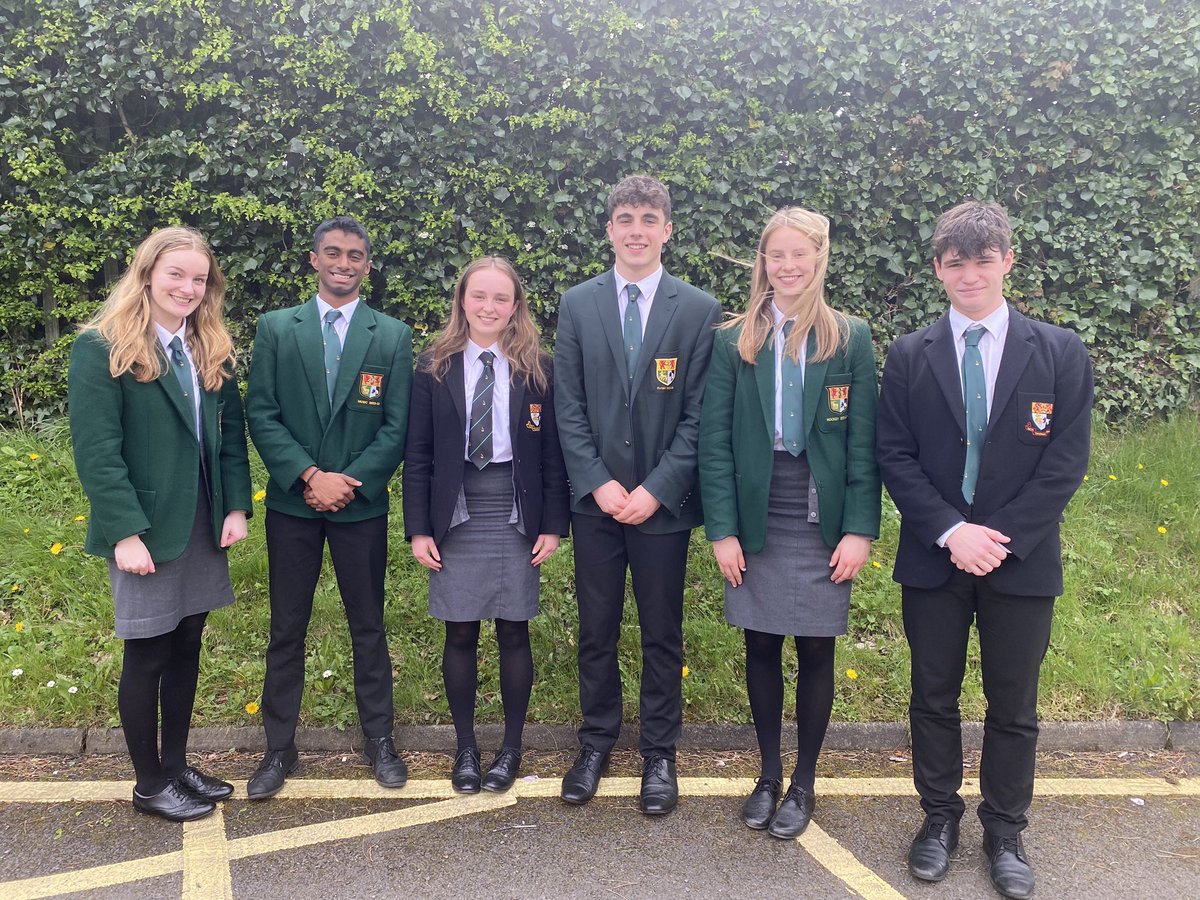 Congratulations to our newly appointed Head Boy - Sam Harper and Head Girl - Zoe Alderdice. They will be joined by Selena Byrnes, Rebecca Beggs, Joshua Chacko and Ben Merriman in their Deputy Head Girl and Deputy Head Boy roles. Well done and well deserved! 👏💚🖤
