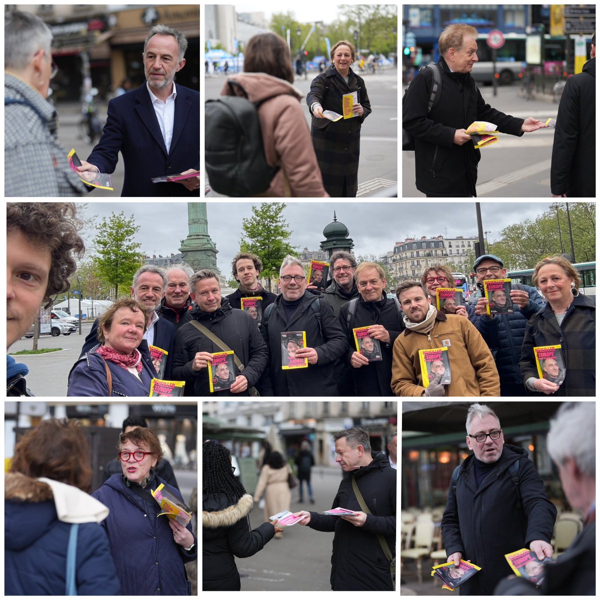 Ce matin à Bastille avec le @PSParisCentre  et le @PSParis11e pour présenter les propositions de la campagne #ReveillerLEurope 🇪🇺 avec @rglucks1 @partisocialiste @placepublique_ 
➡️ glucksmann2024.eu