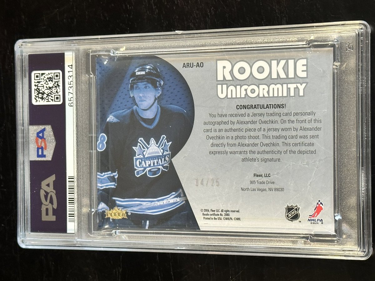 Absolute monster here from the vault of the stackfather himself!
Ovi RPA /25 psa7
$23🇨🇦$17🇺🇸x100 straight fill razz
🎲 +5 top spot wins 
Shipped by @danvincent78 
Claim in thread and will add to chat, minis available.
#upperdeck #hockey #razz #ALLCAPS