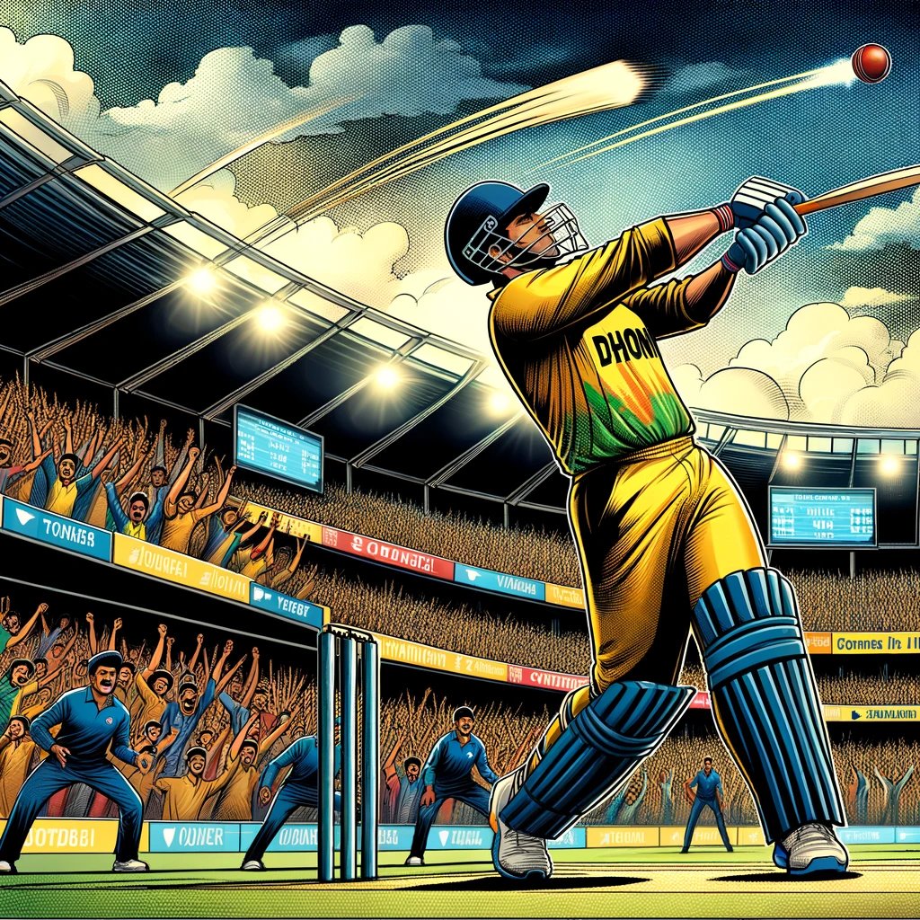 AiArtistNAADAN's tweet photo. Always Dhoni.. Jadeja. CSK has a a good score to defend.
177 runs to defend..
#CSKvLSG #LSGvsCSK #Chennai #naadancomics #livecomics #DHONI𓃵 #AIArtwork https://t.co/L4Er4g2FzM