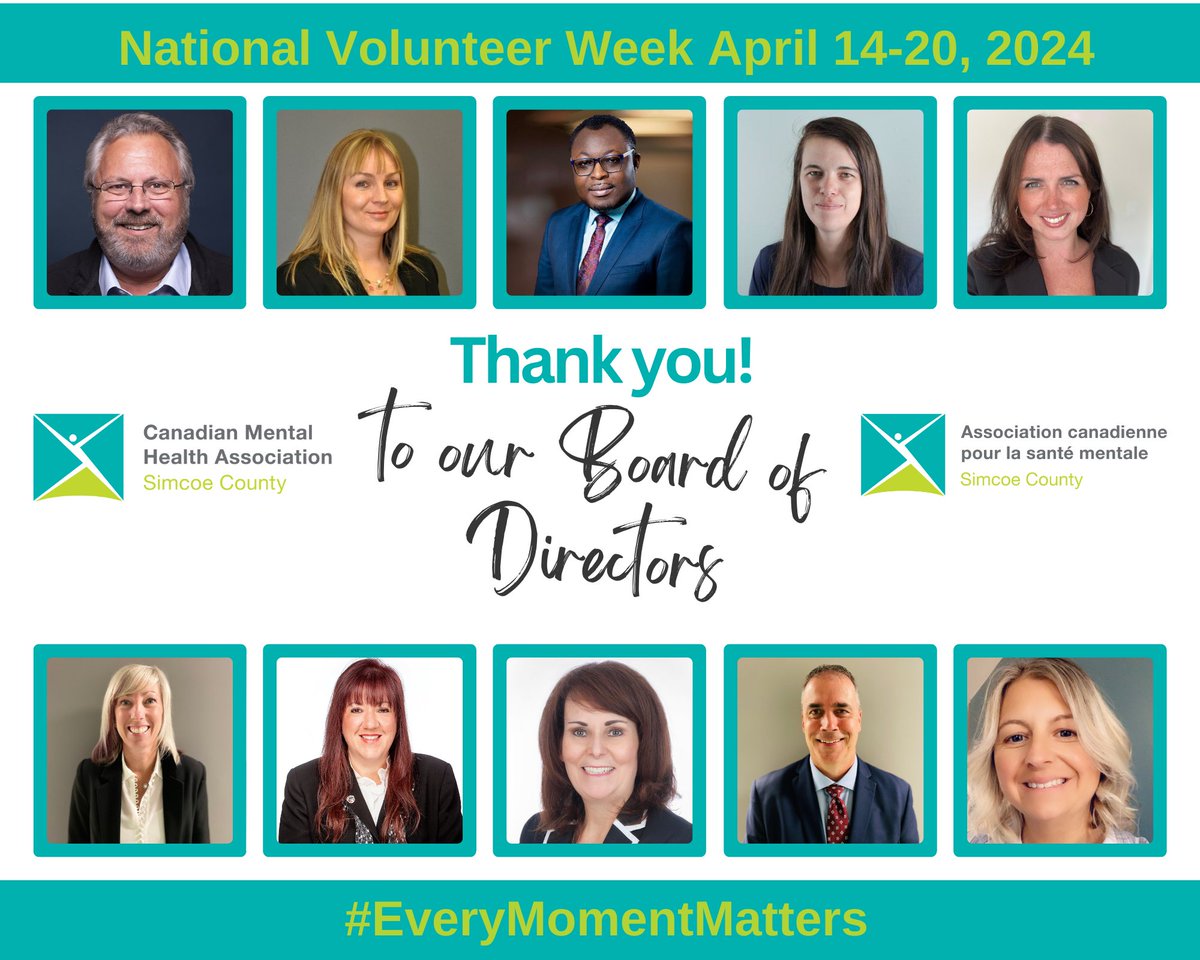 Huge shoutout to our amazing Board of Directors as National Volunteer Week wraps up! Your dedication and leadership have been instrumental in our success. Thank you for your unwavering support and belief in making a difference! #NVW2024 #EveryMomentMatters
