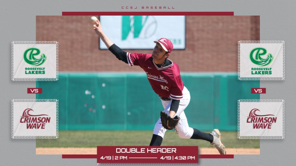 🚨 GAMEDAY 🚨 🆚 Roosevelt @RULakersBB ⏰ Game 1 at 2 PM CT | Game 2 at 4:30 PM CT 📍 Oil City Stadium in Whiting, IN 📊 Game 1: ccsjathletics.com/sports/bsb/202… 📊 Game 2: ccsjathletics.com/sports/bsb/202… 📺 jedtv.com/calumet-colleg… #GoWave 🌊