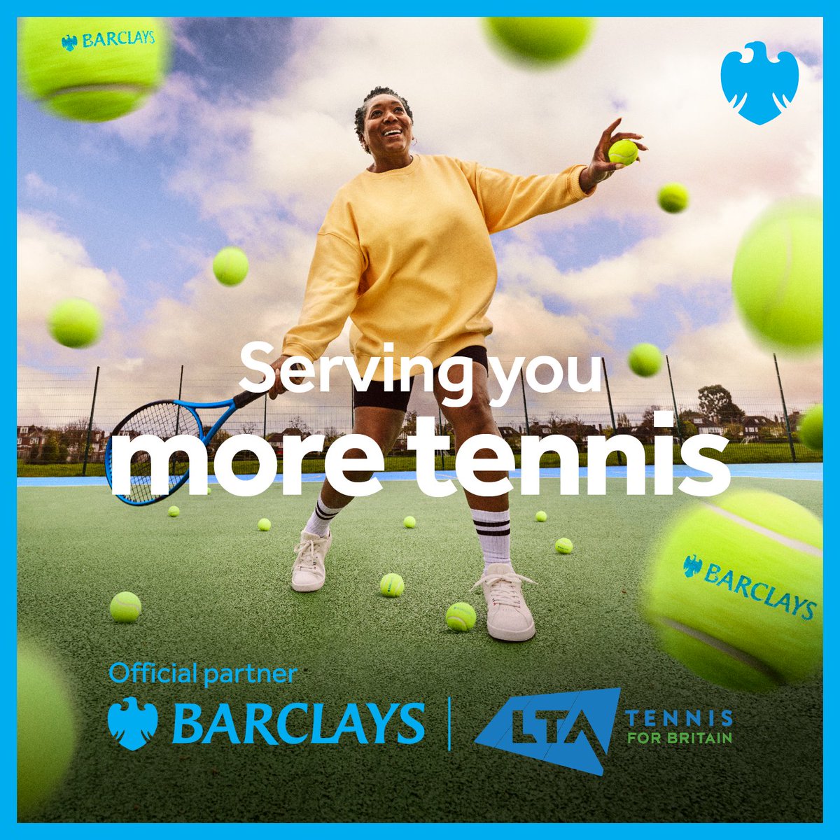 We’re here to bring tennis to 150,000 more players through our new partnership with the LTA. 🎾 Search 'Barclays Free Park Tennis' to find out more.