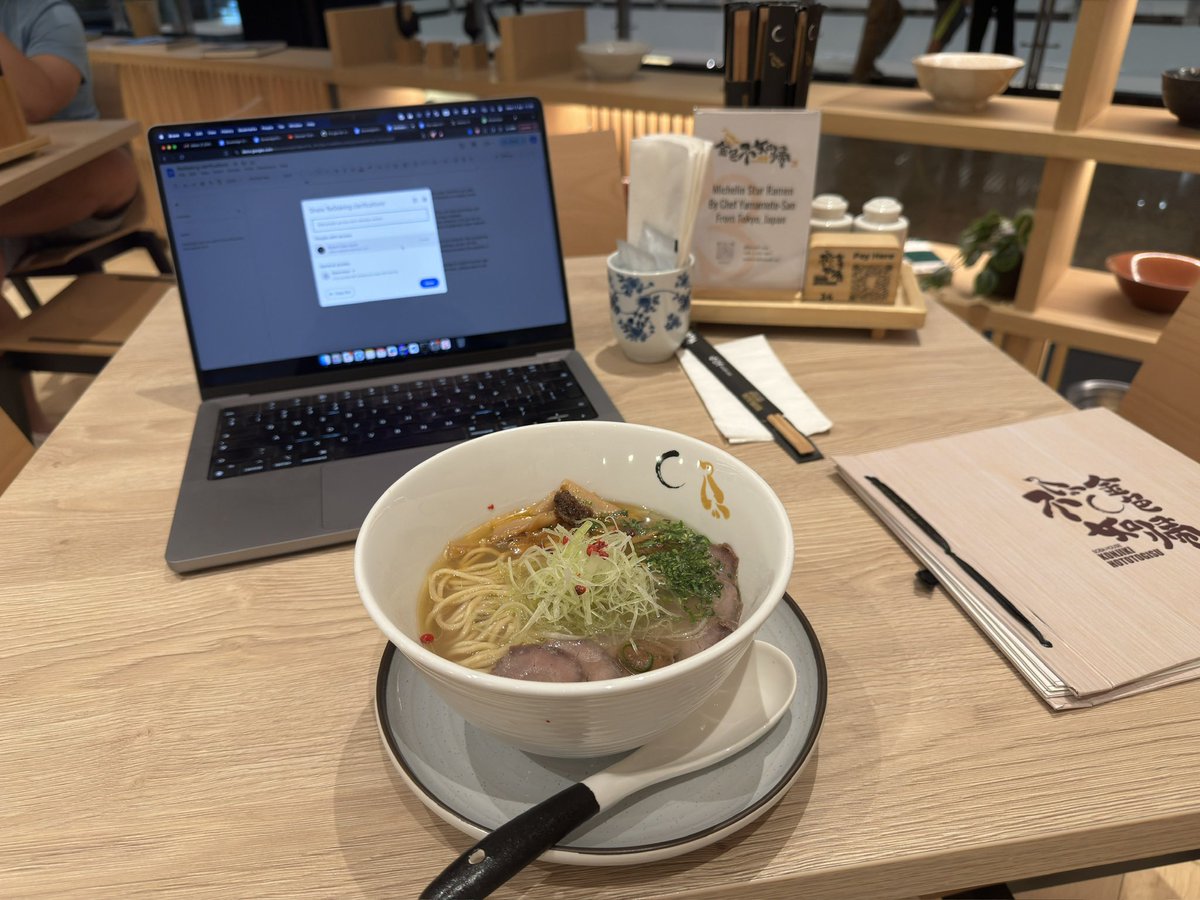 SasuRobert's tweet photo. Finding some time to eat between meetings and discussions. The food is amazing in Dubai.

Finding some time to move forward in a few architecture decisions, responding reviews, innovating one step of a time.

The best thing builders can do it is to innovate and get one step closer to create the foundational layer for all. 

The primitives we are in for:
permissionless, decentralised, authenticity, trustless architecture, scaling forever, secure by default, open markets, always working, no gatekeepers, total freedom to create.

This is the way forward.