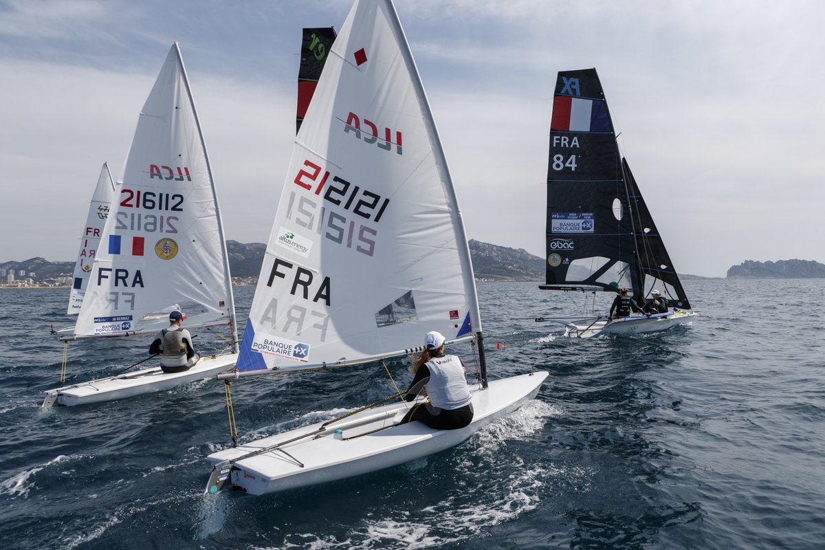 Semaine Olympique Française à Hyères, l’édition 2024 en approche ! ⛵ Ce week-end, l’Equipe de France et 12 des ses 14 sélectionnés pour @Paris2024 démarrent leur semaine de régates à Hyères. L’occasion de se régler à moins de 100 jours du début des Jeux Olympiques de Paris 2024